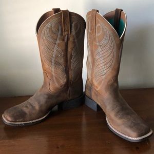 Genuine leather cowboy boots